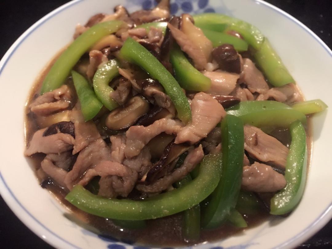 香菇炒肉，超级下饭哦