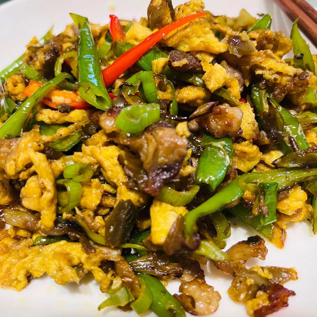 鸡蛋炒外婆菜(下饭菜)