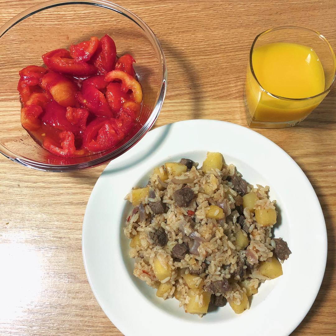 【简单好做】土豆牛肉烫饭的做法