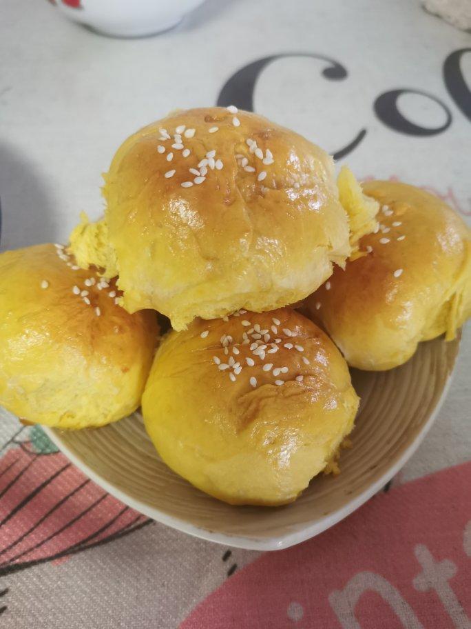 南瓜奶油小餐包（一次发酵）