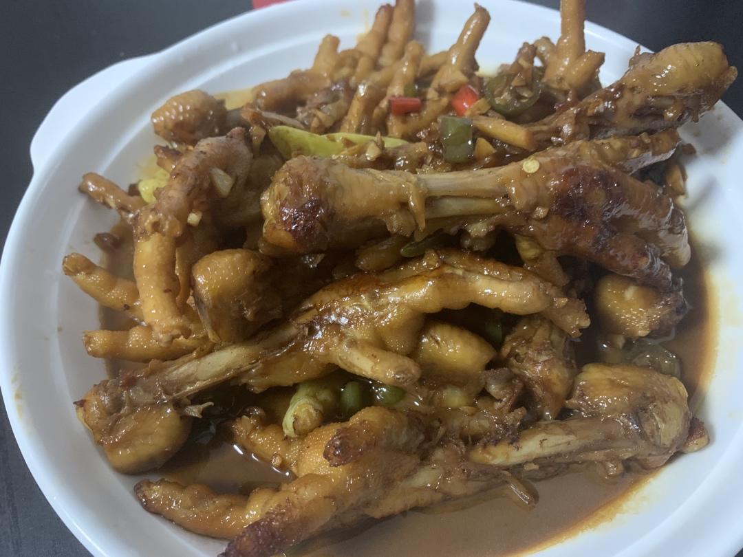 香辣烧鸡爪