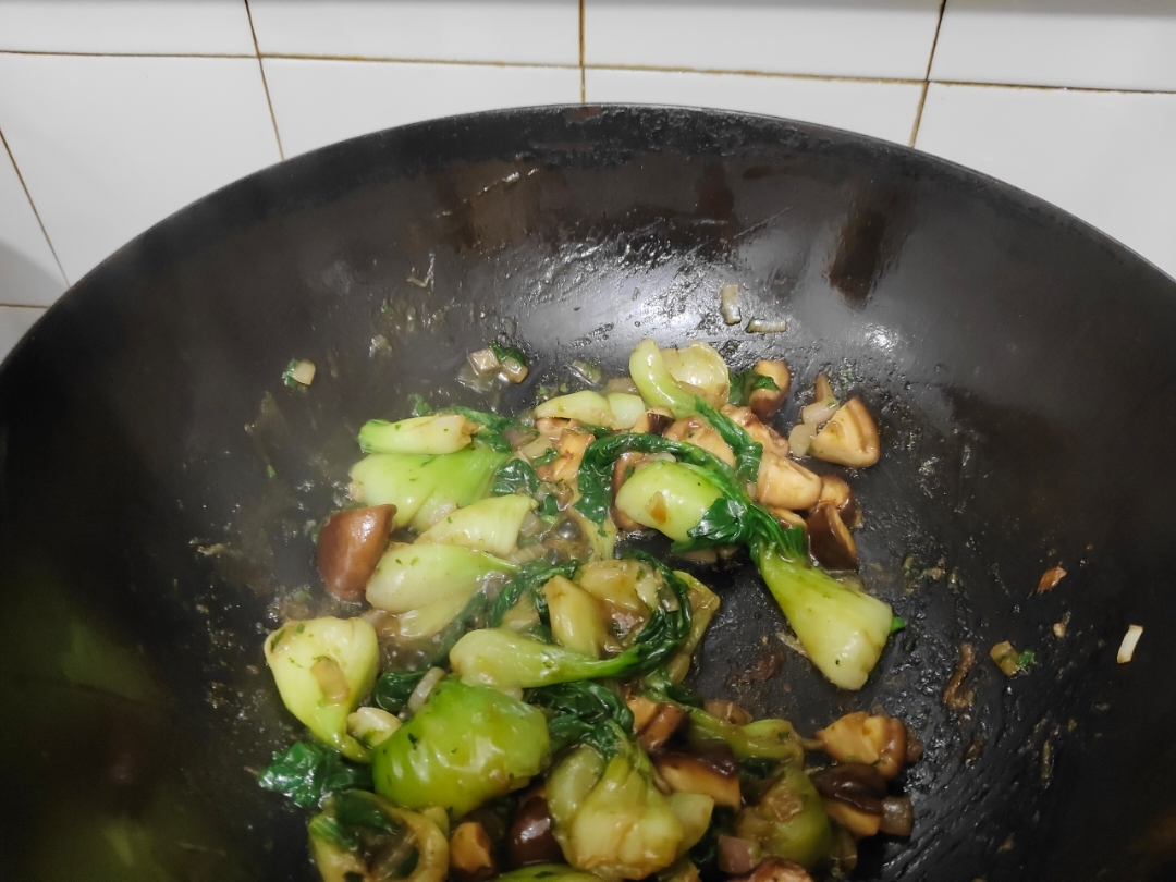 家常版香菇油菜