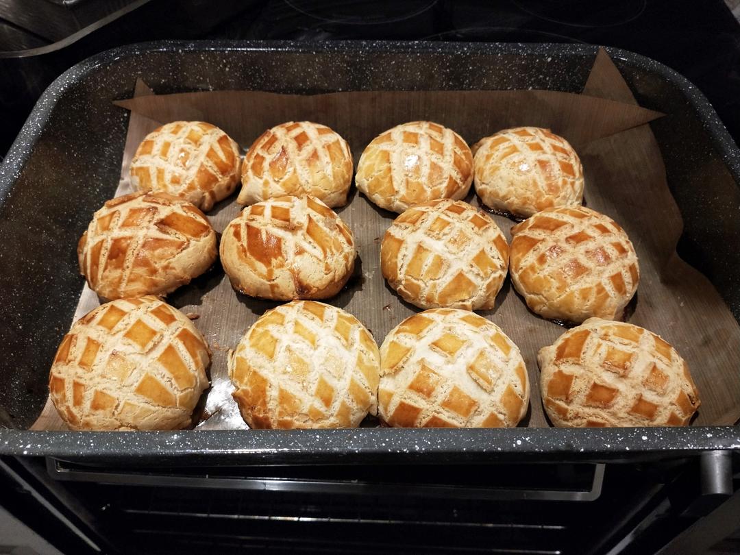 从小吃到大的【港式菠萝包】/ 冰火菠萝油详细步骤