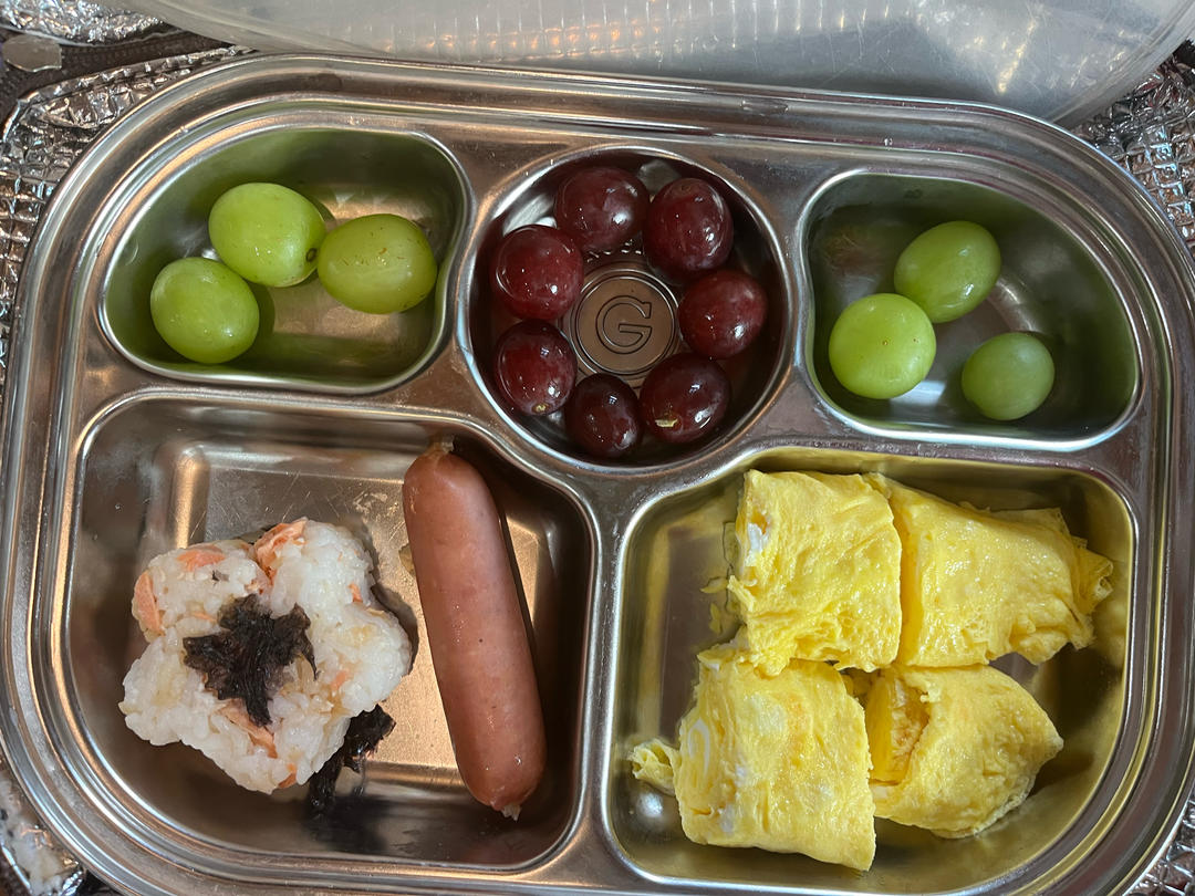 日式三文鱼烤饭团