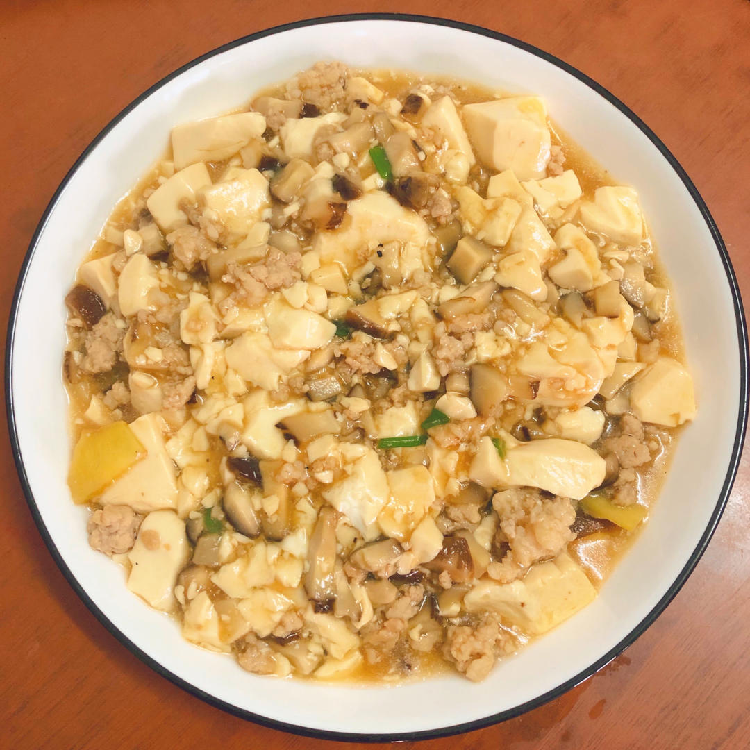 超级下饭的香菇肉沫豆腐