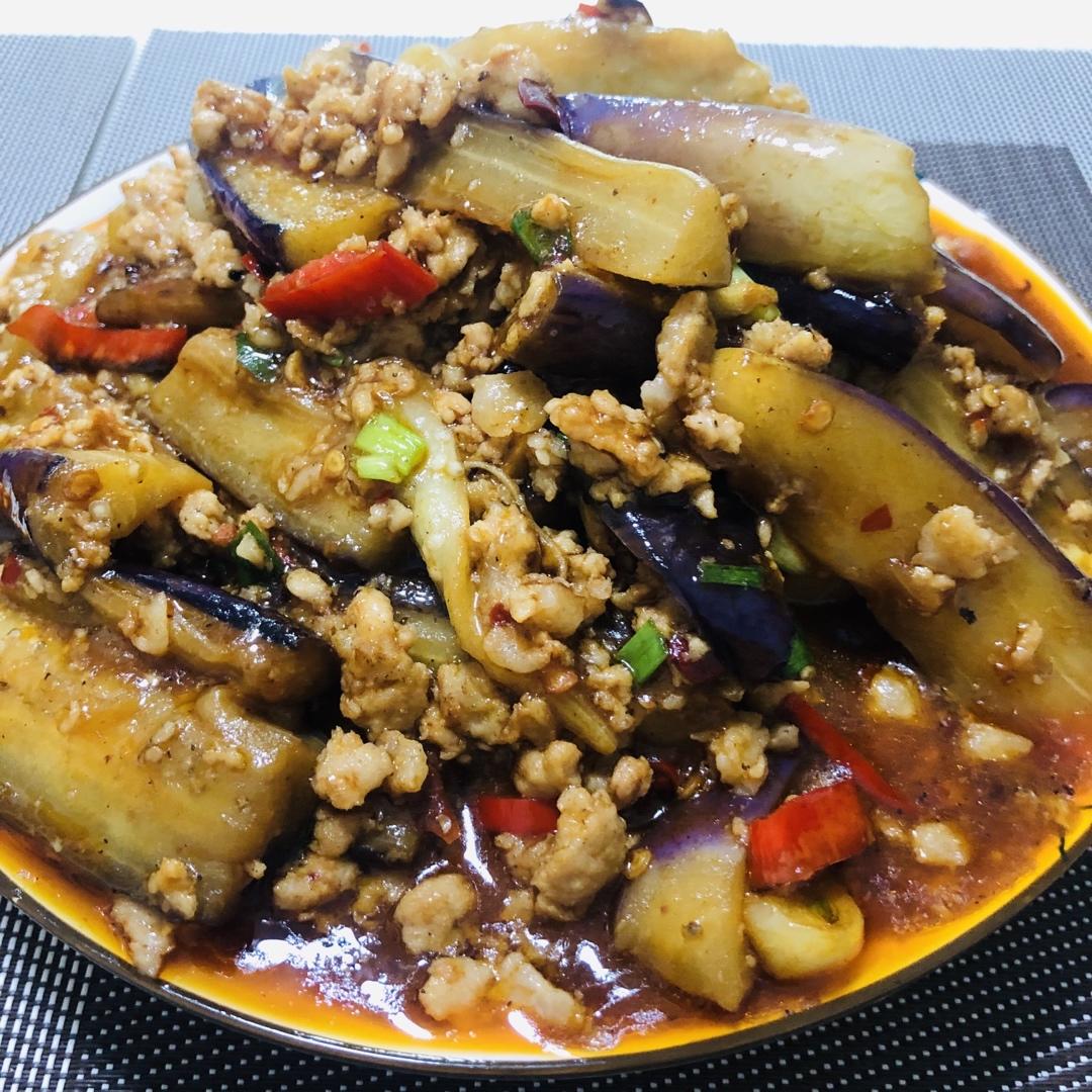 红烧肉沫茄子