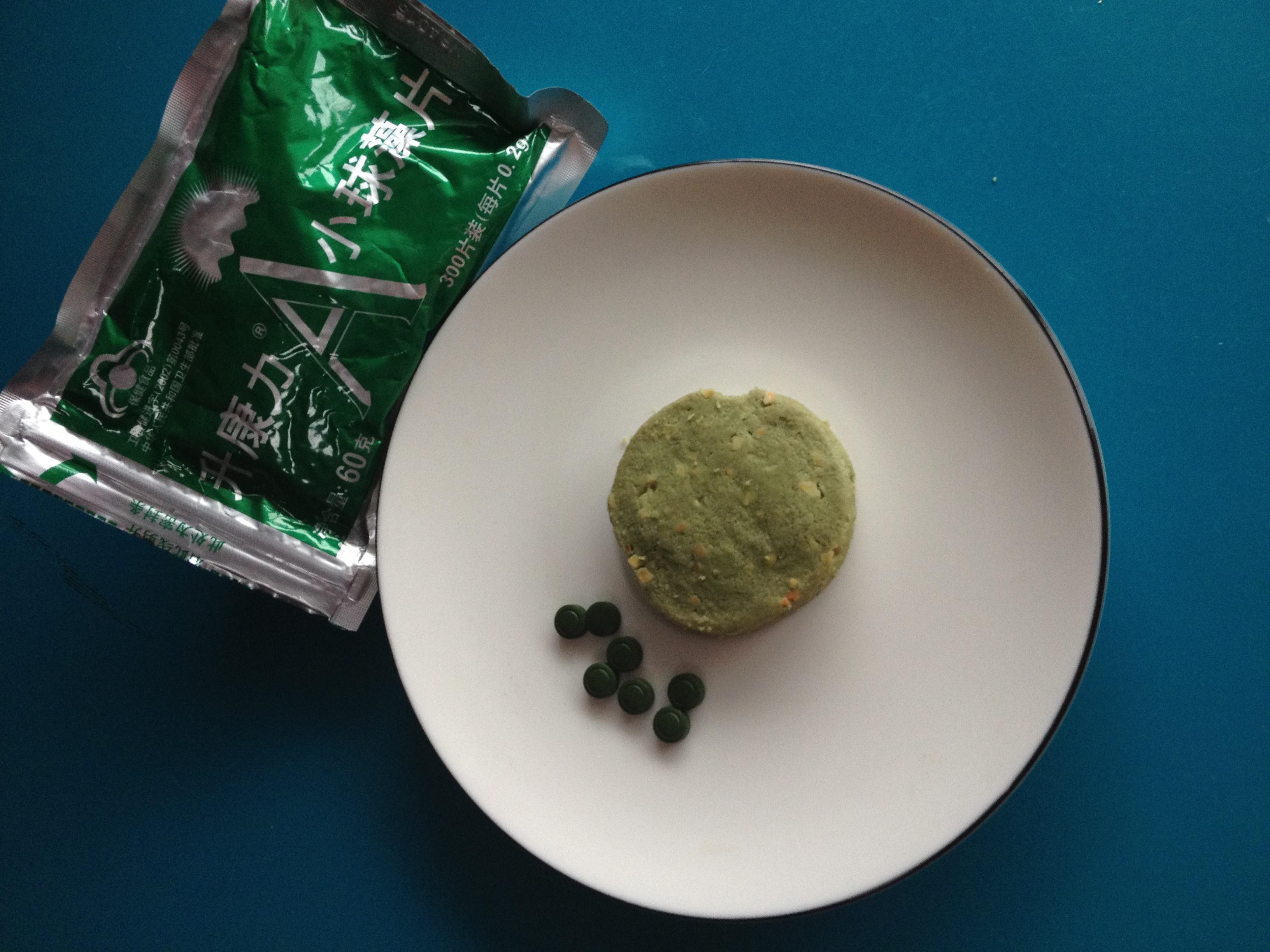 小球藻抹茶杏仁饼的做法
