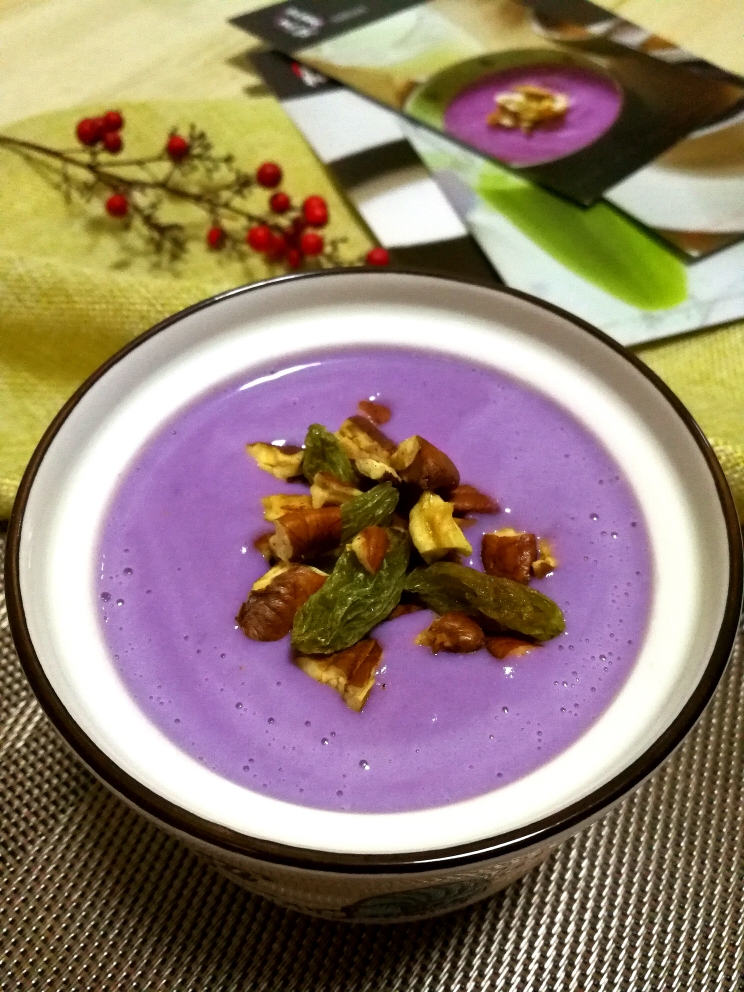紫薯山药奶昔的做法