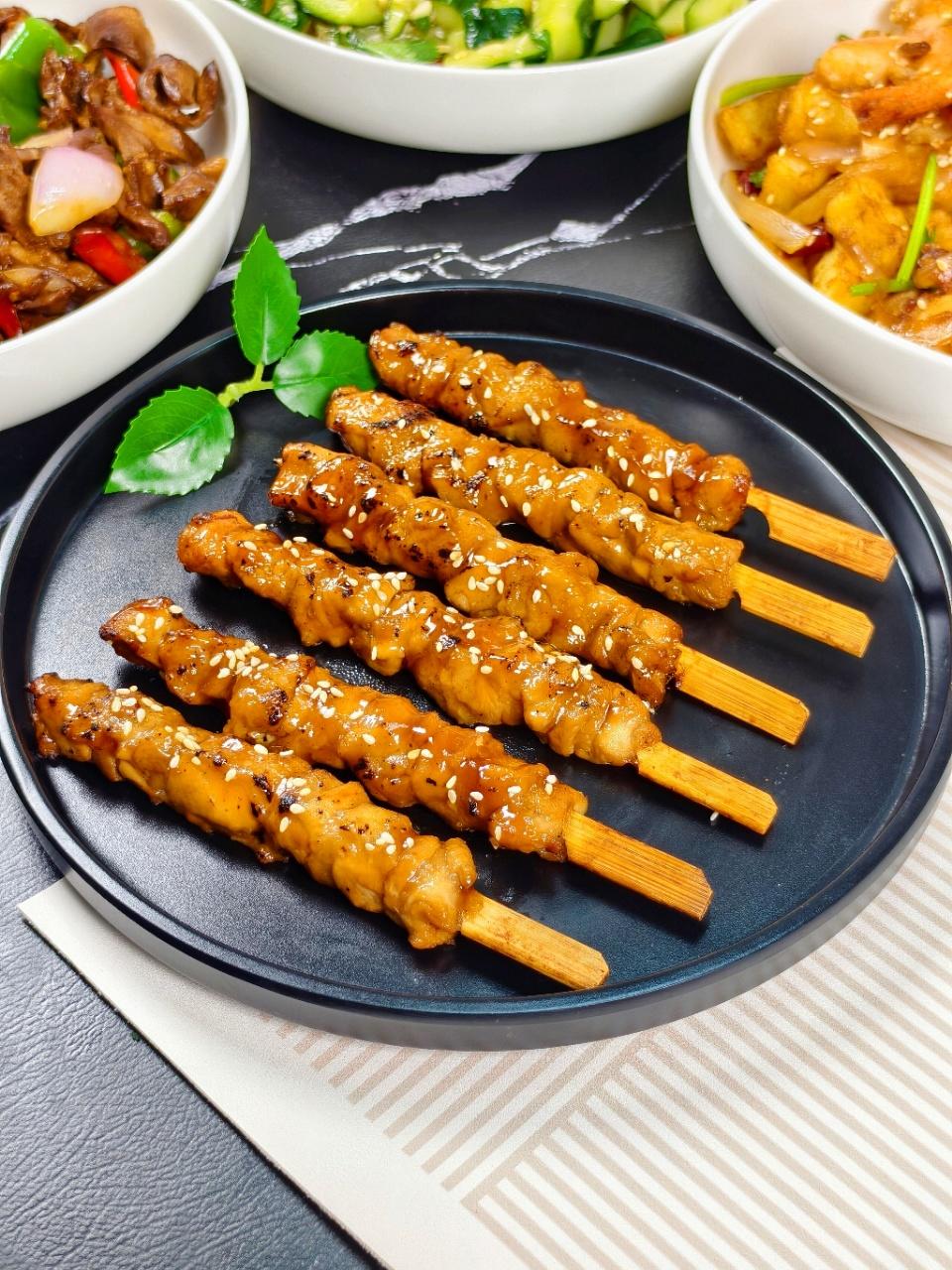 简单快手鸡腿肉串