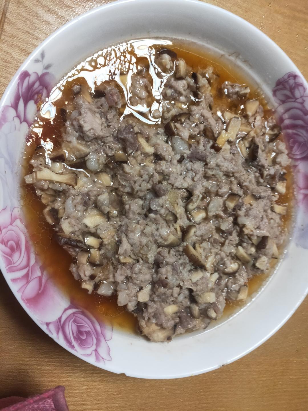 香菇蒸肉饼