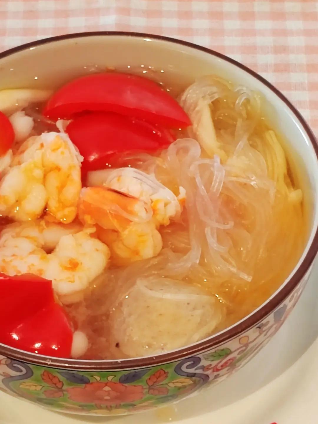 低卡冬阴功海鲜粉丝汤