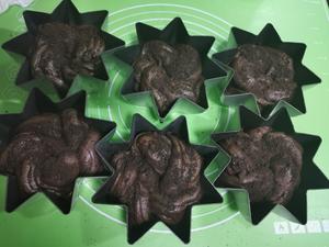 香浓巧克力星星包                                                一次发酵的做法 步骤18