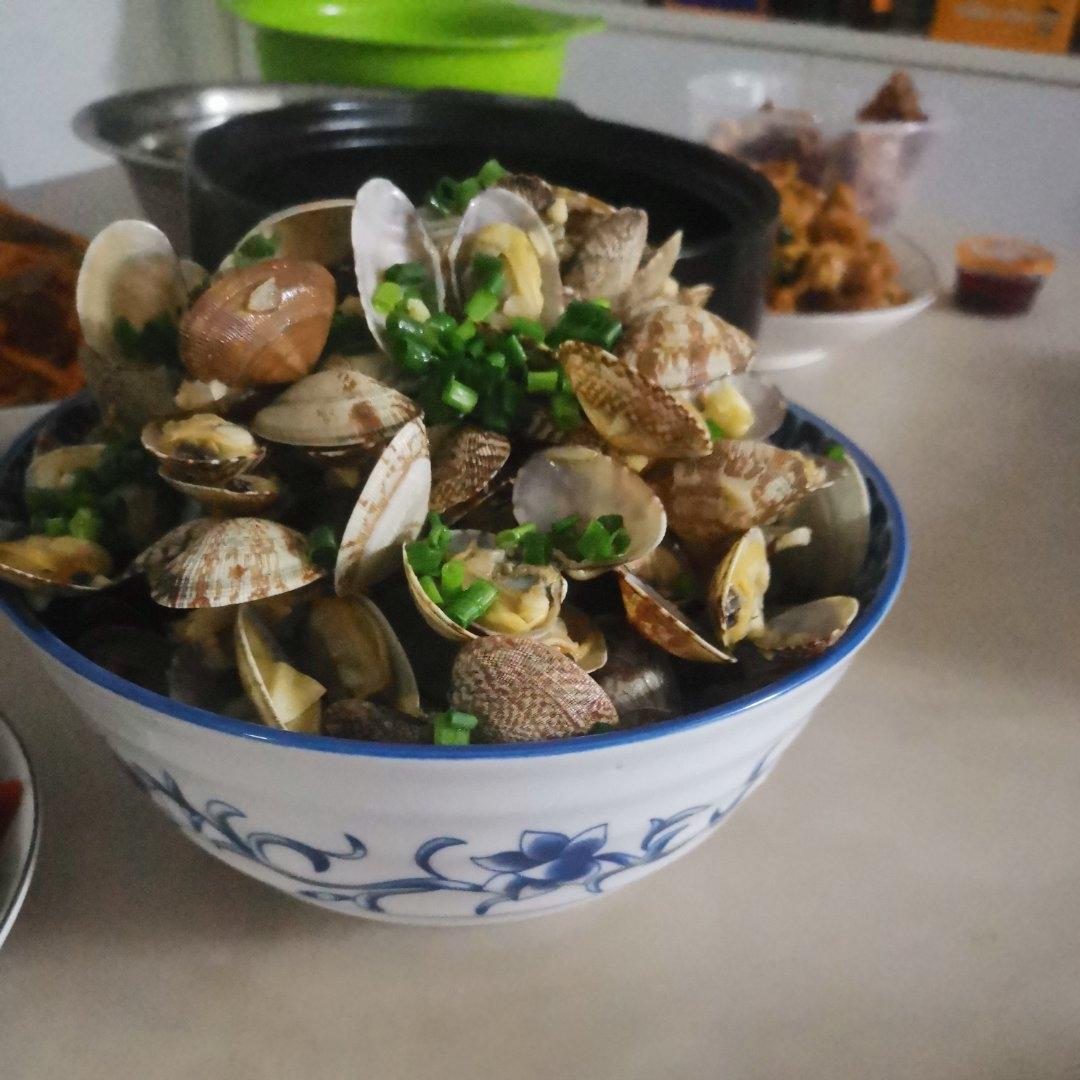 家常蒜蓉花甲（蛤蜊）蒜蓉花蛤饭店口感