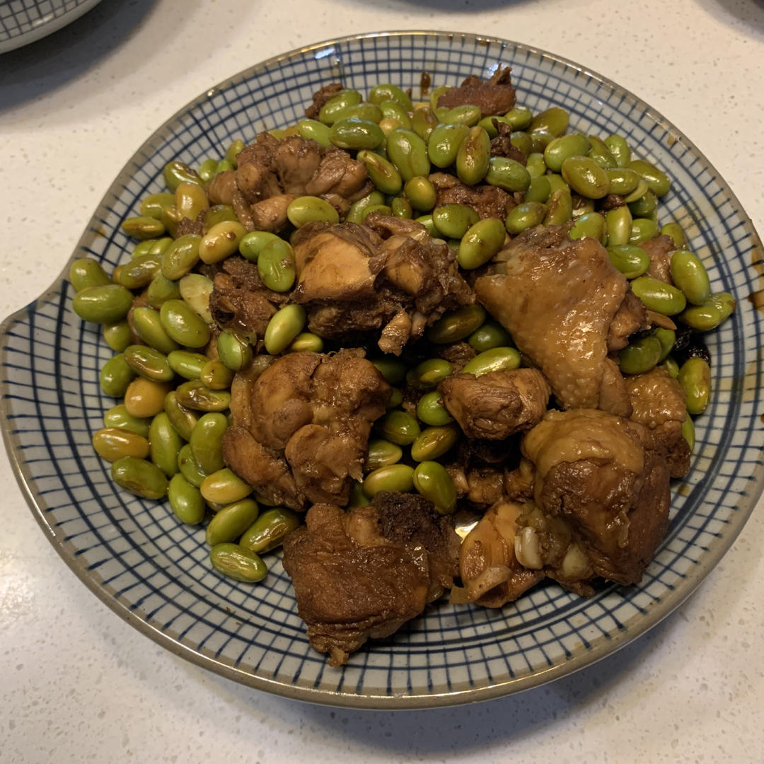 鸡翅烧毛豆