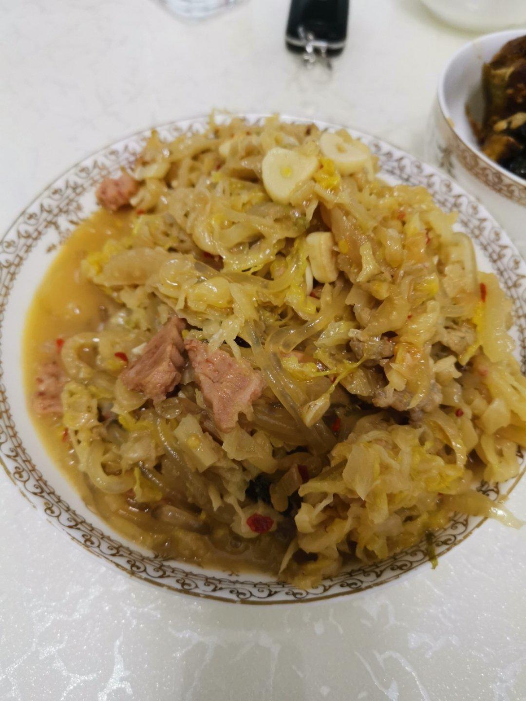 酸菜炒粉条