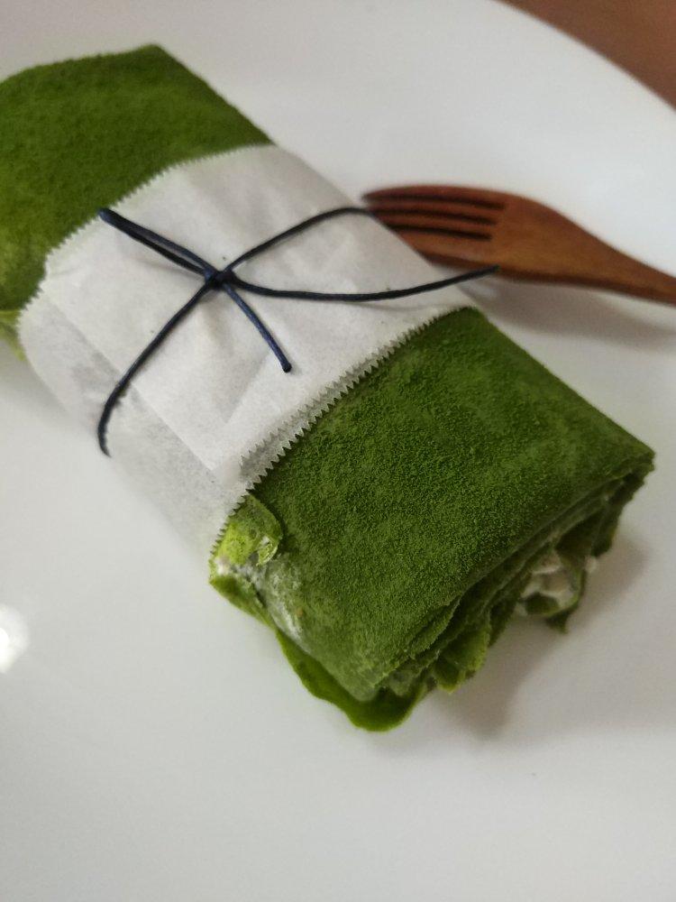 网红食谱│抹茶毛巾卷
