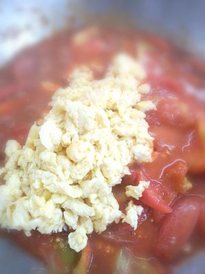 西红柿鸡蛋汤 炒西红柿 东北家常菜木须柿子炒鸡蛋 番茄炒蛋的做法 步骤9