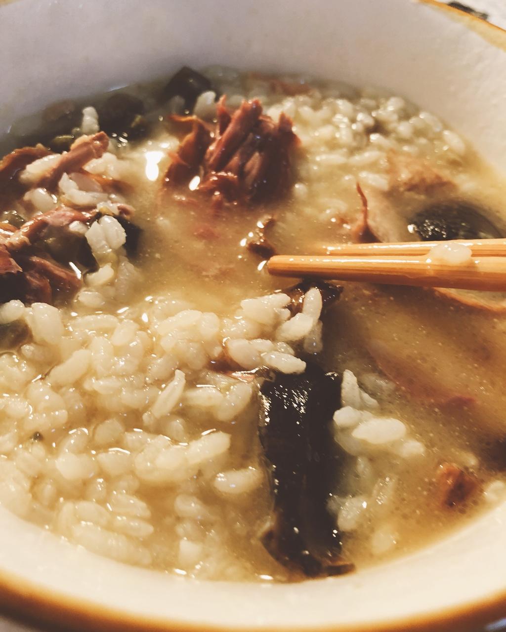 被扶正做的酱鸭菜泡饭