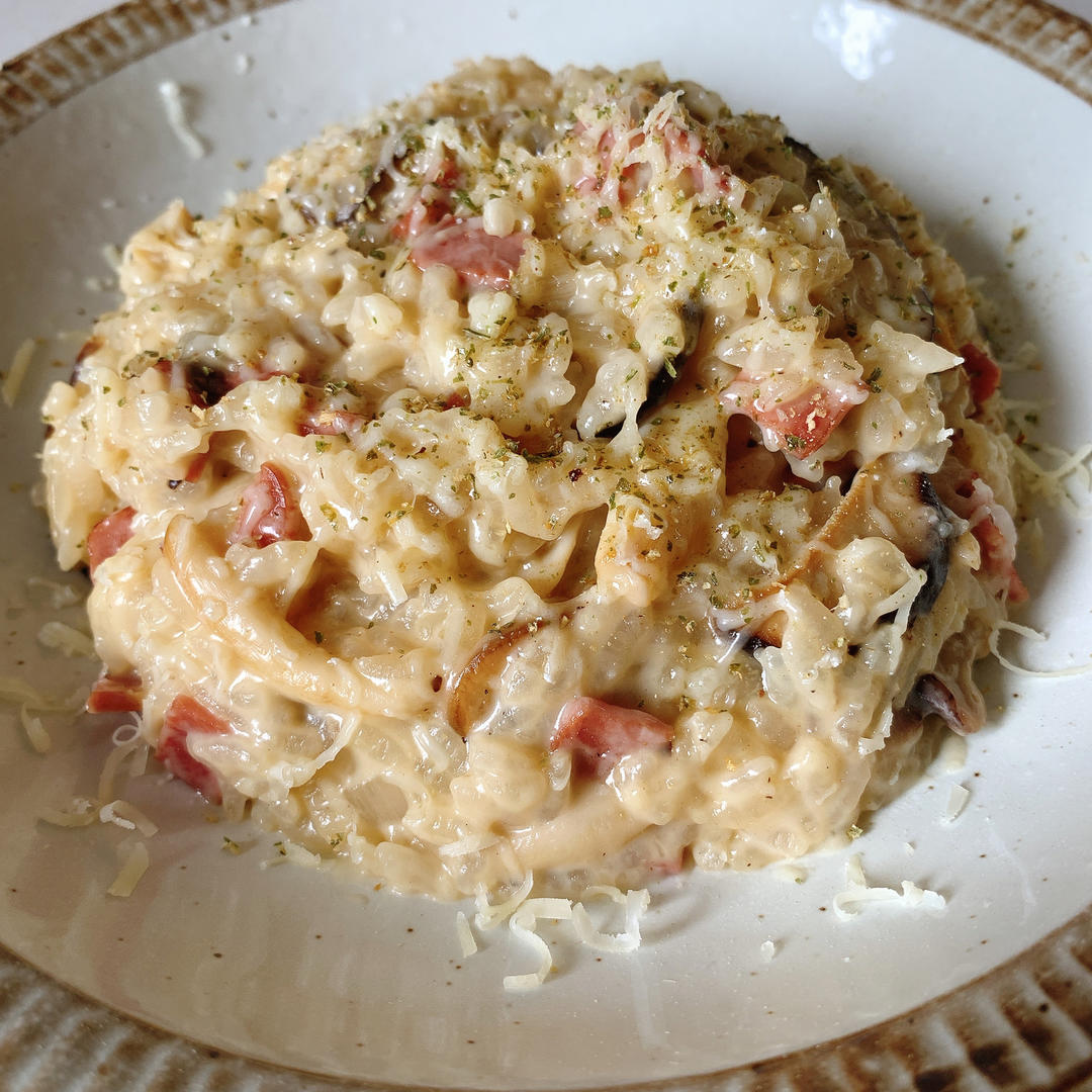 在家米其林『意大利菌菇烩饭Risotto』