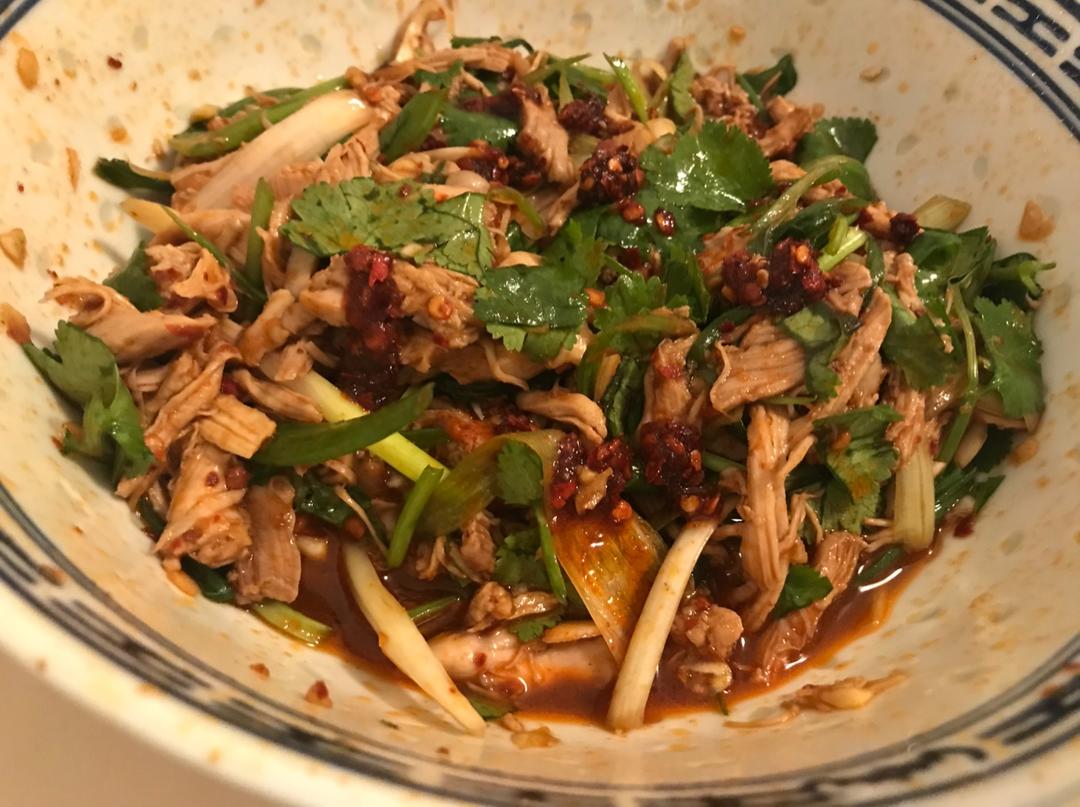 减脂健身｜凉拌手撕鸡丝（香辣&麻油版）