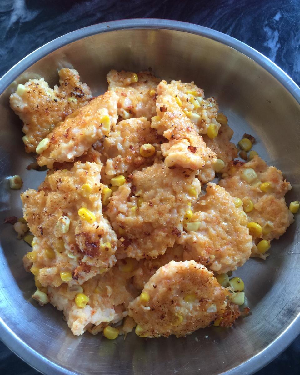 有颜值还健康的玉米虾饼，做法简单又好吃，一学就会