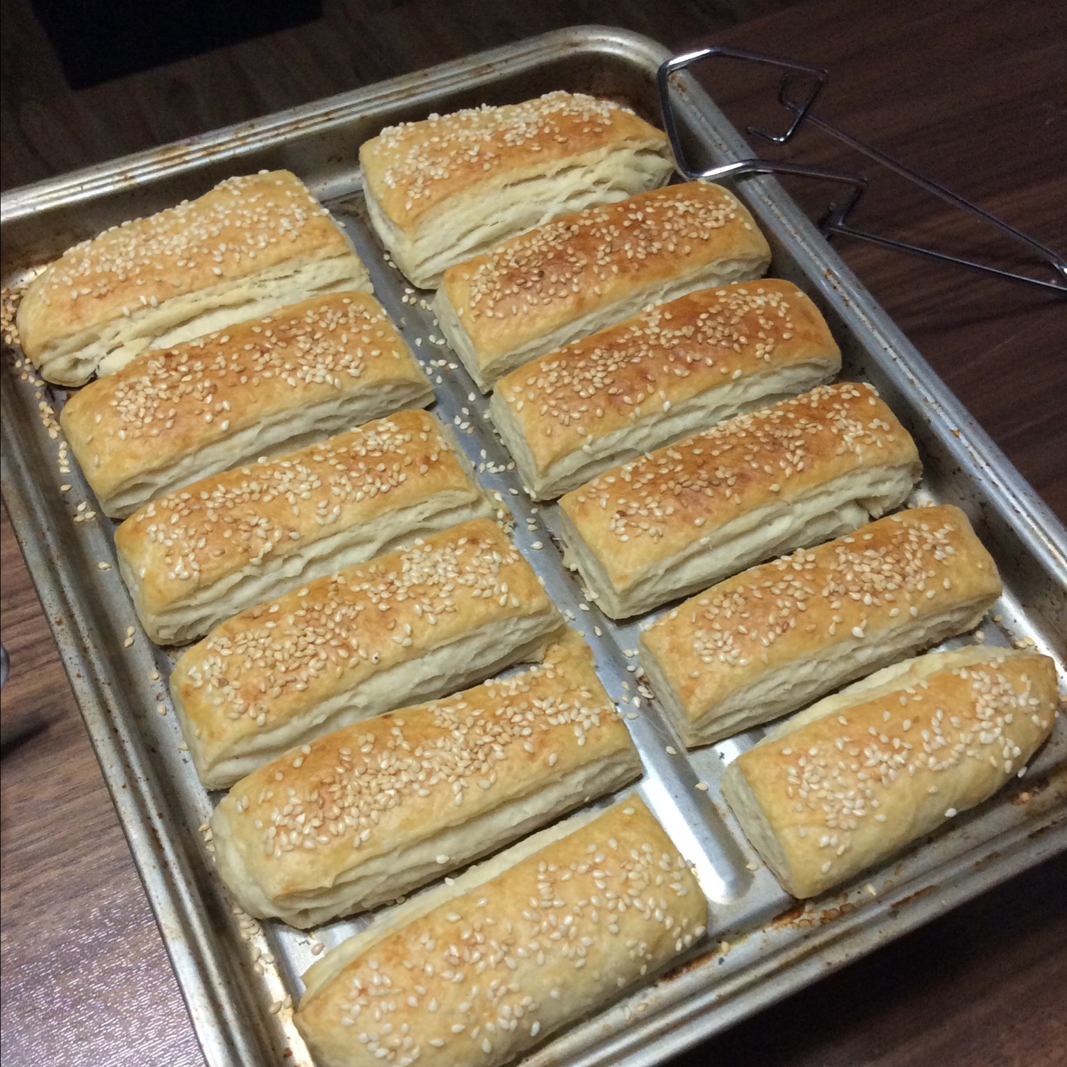 椒盐发面千层饼