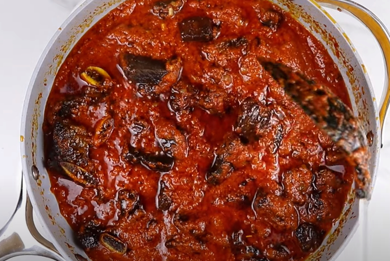 非洲经典菜——尼日利亚番茄牛肉的做法 步骤4