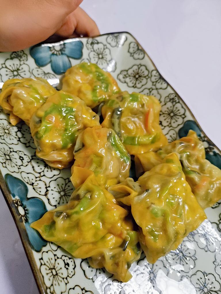水晶五彩素食包