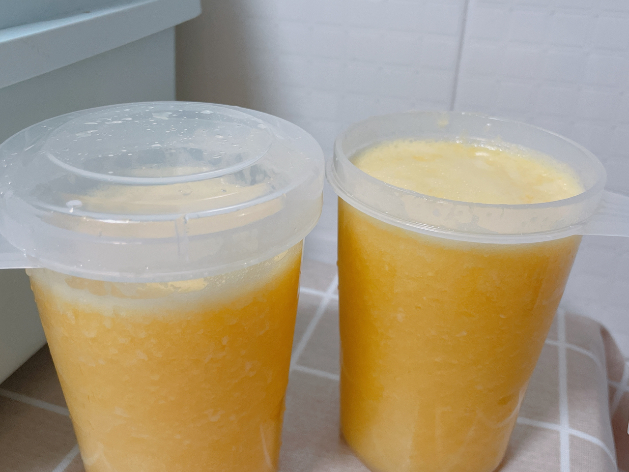 破壁机打出绵密橙汁的做法