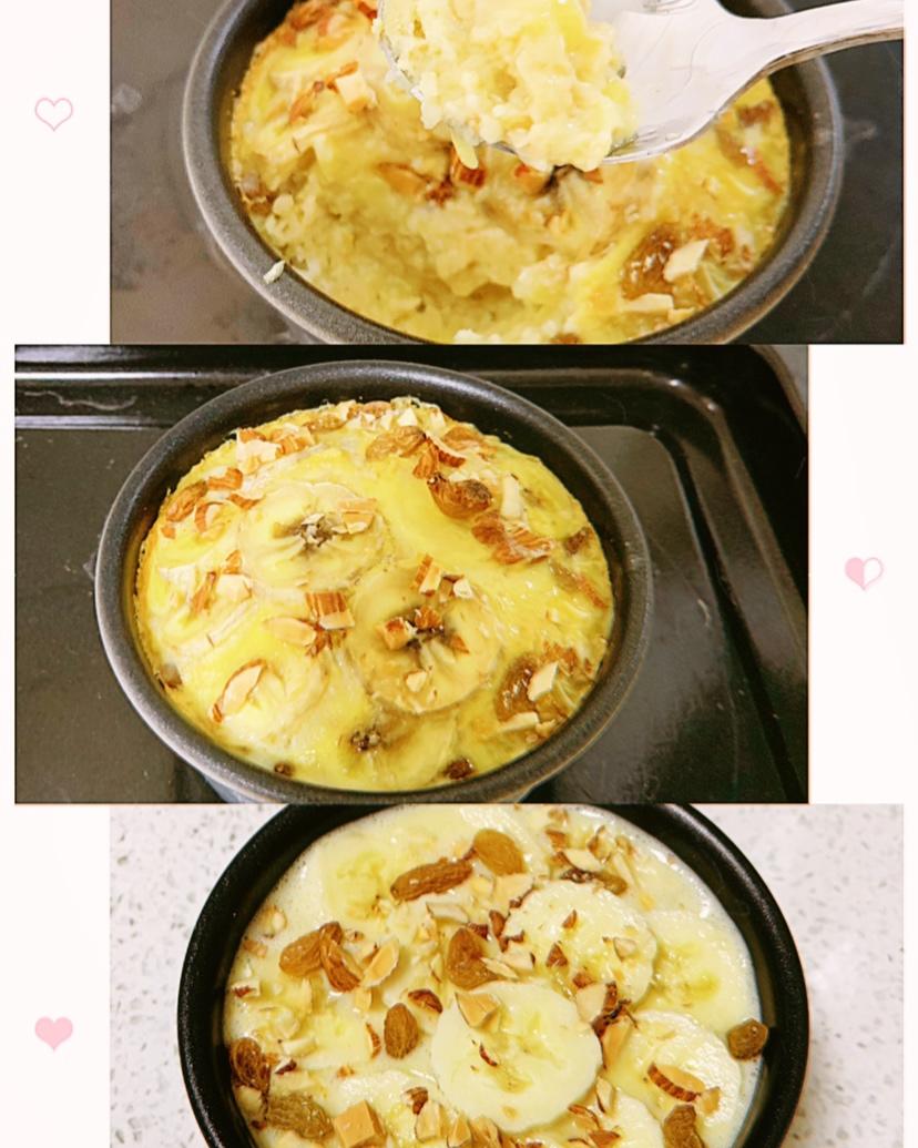 香蕉蛋奶烤燕麦片