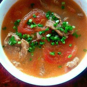 番茄肉片汤的做法