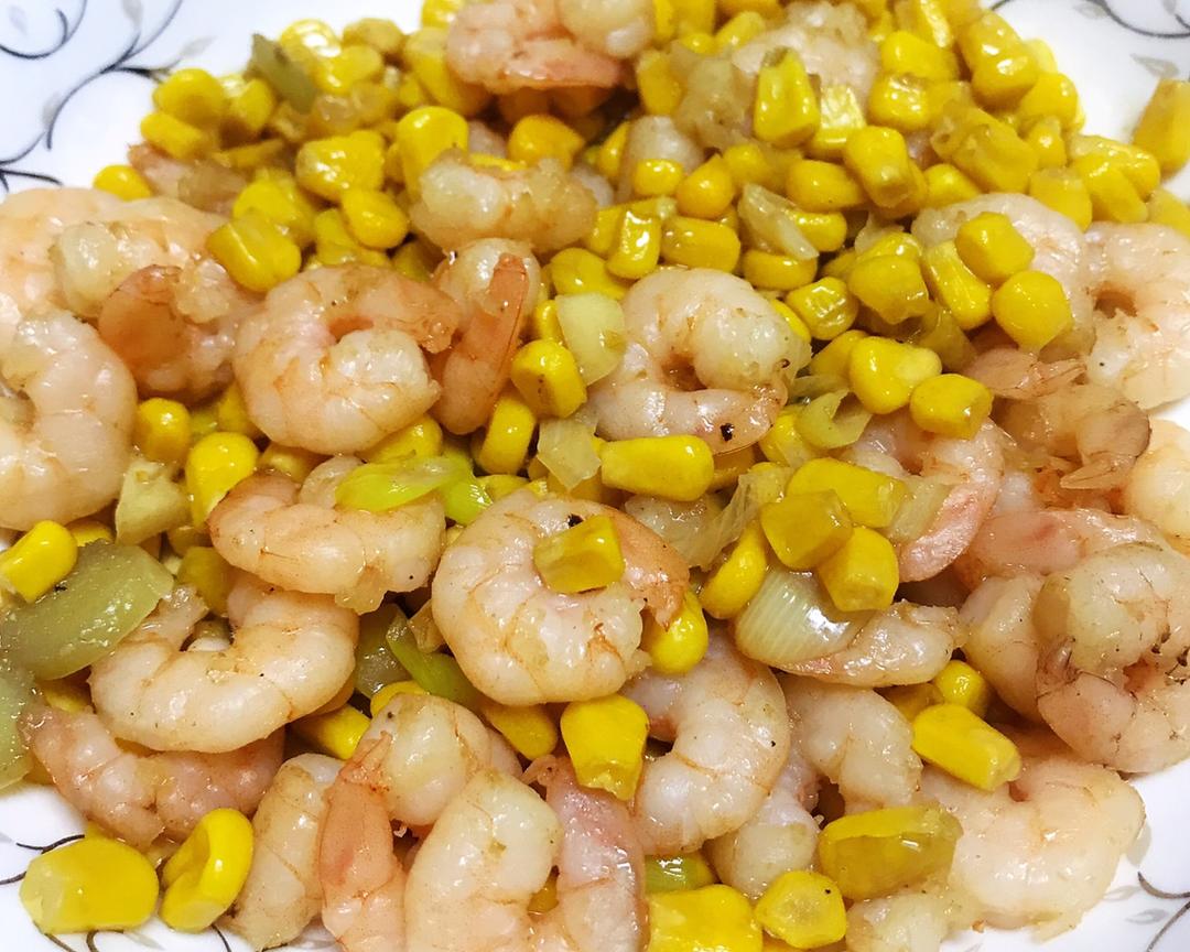 虾仁炒玉米的做法