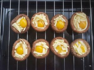 芝士香菇烤鹌鹑蛋的做法 步骤4