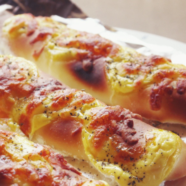 香葱芝士面包条