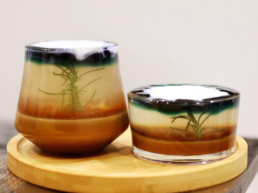 富士山下，美如画的饮品