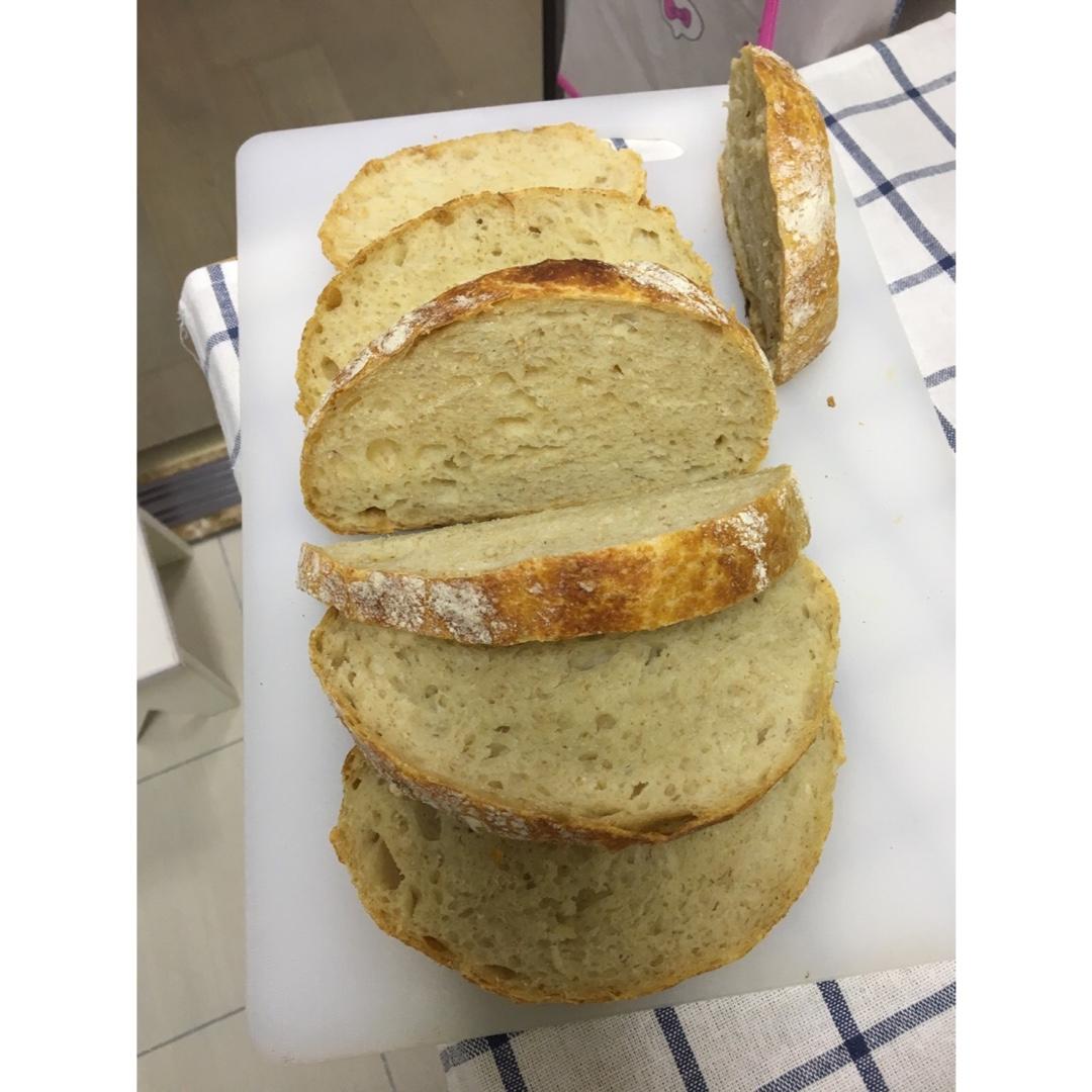 欧包/乡村面包-无油不用揉 No Knead Bread