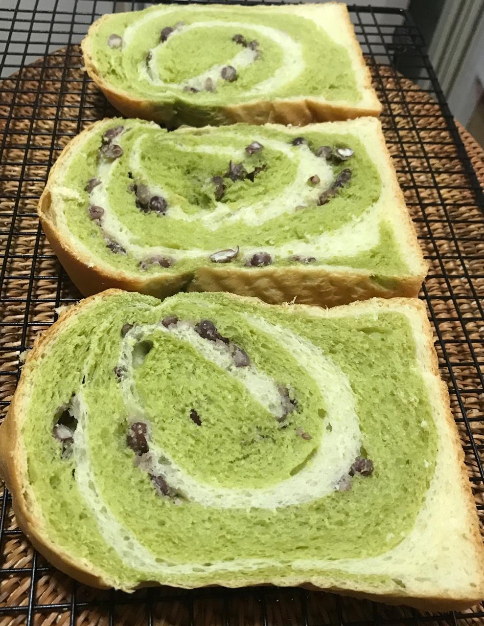 最正宗的日式抹茶红豆吐司
