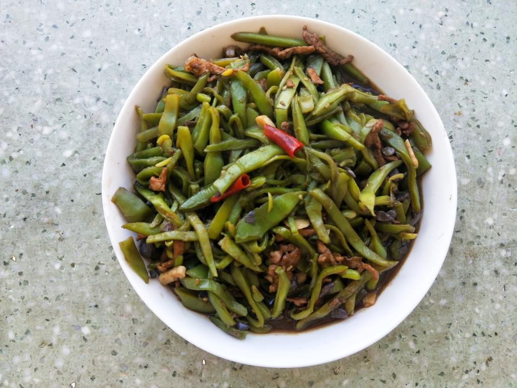 豆角炒肉丝