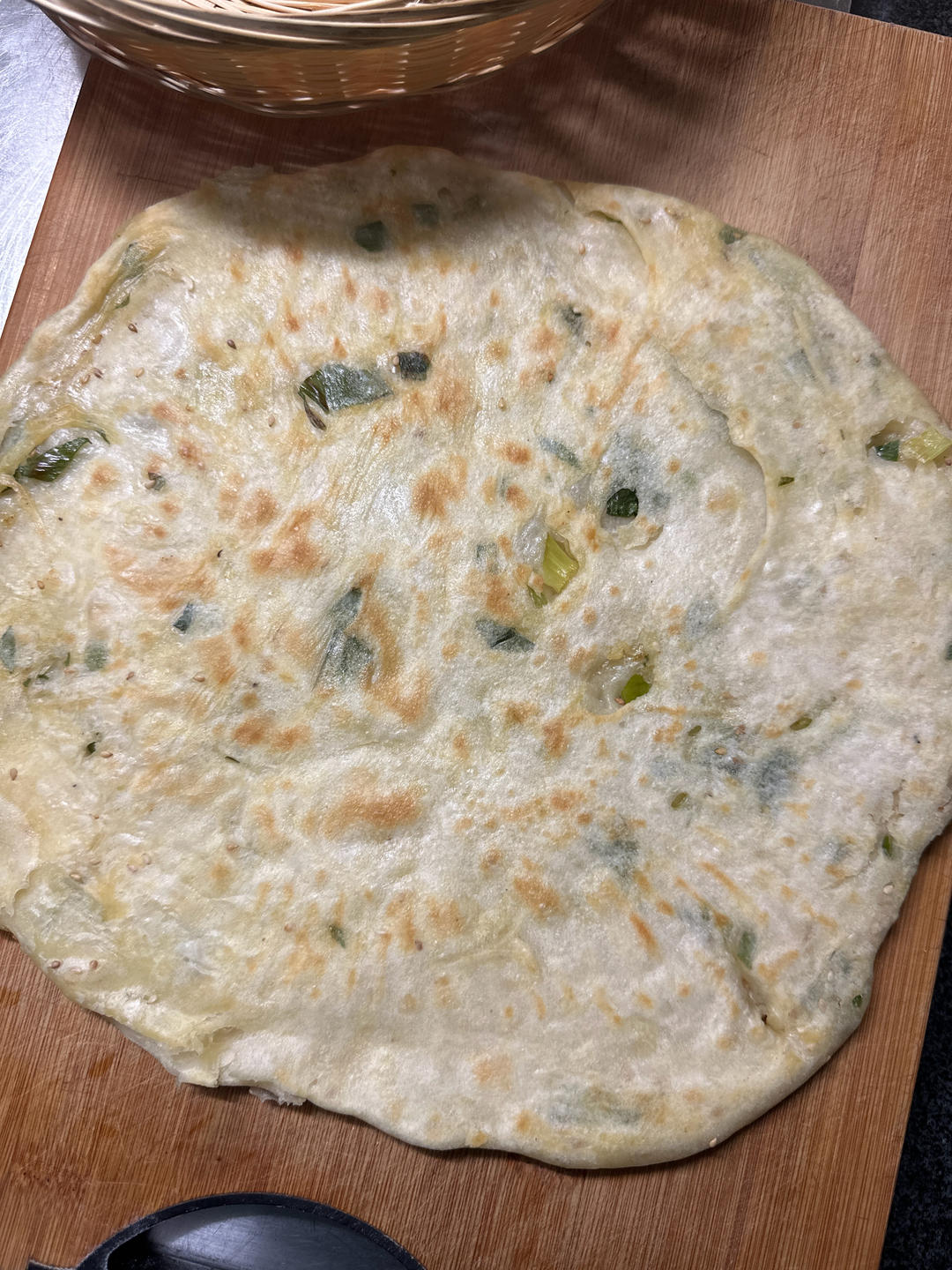香酥芝麻葱油饼 外酥里软层次多 附细节视频详解