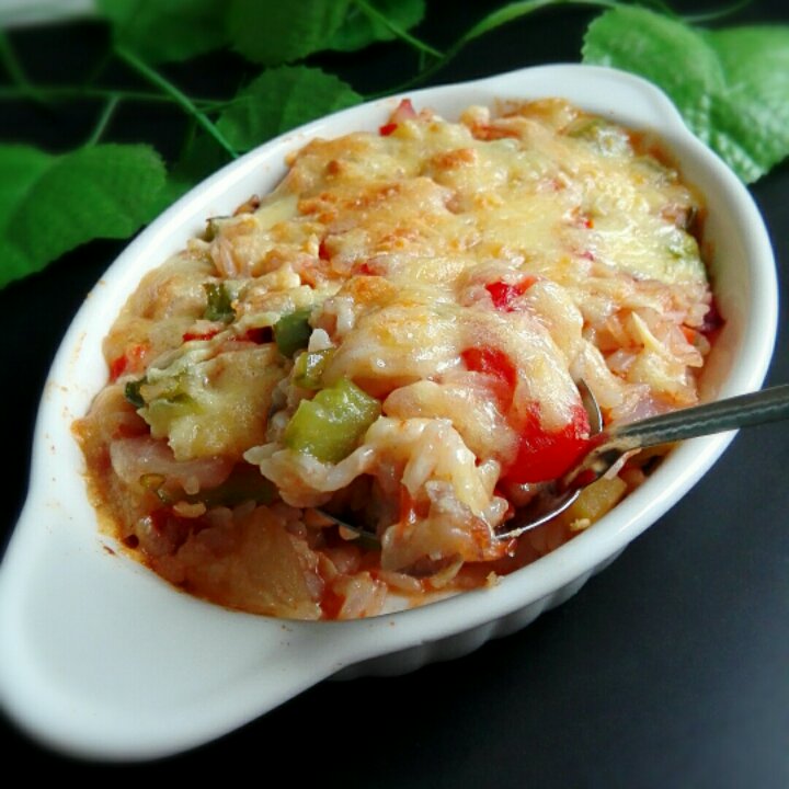 番茄鸡肉浓情焗饭【两人份】
