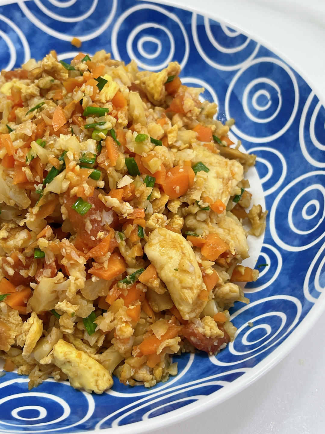 减脂健身的花菜做的伪炒饭