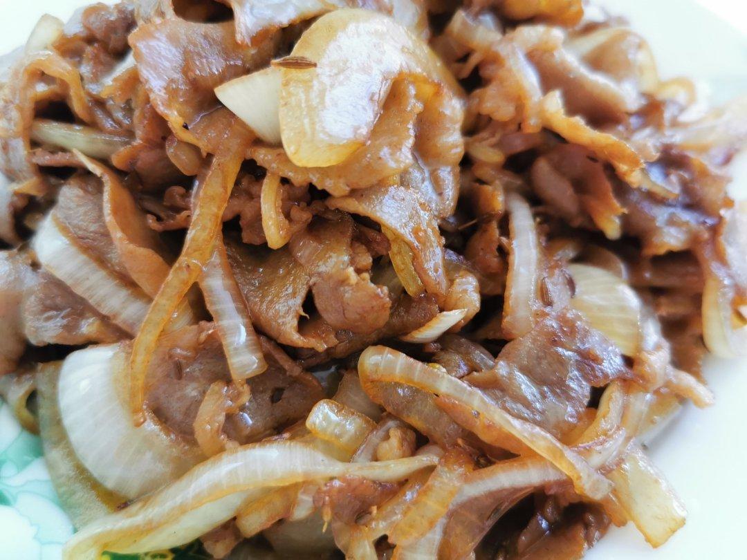 洋葱孜然羊肉片