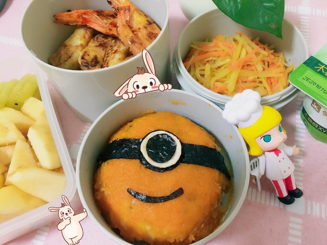卡通小黄人饭团