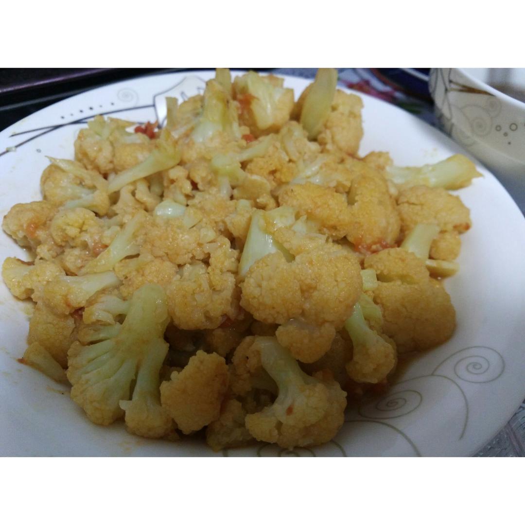 素烧菜花