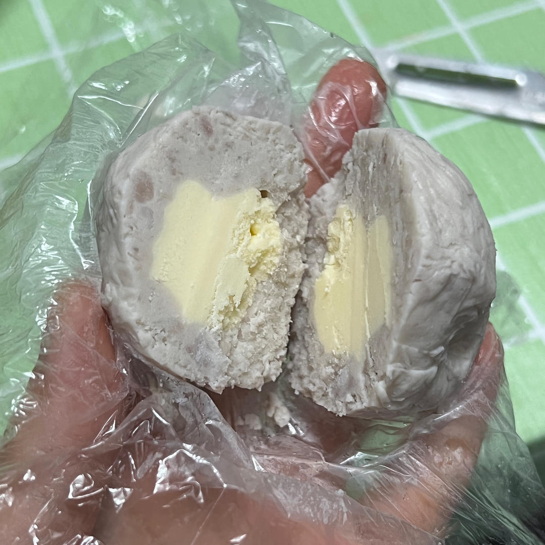 空口吃馅‼️ 奶香十足的芋泥奶酪球 神仙组合