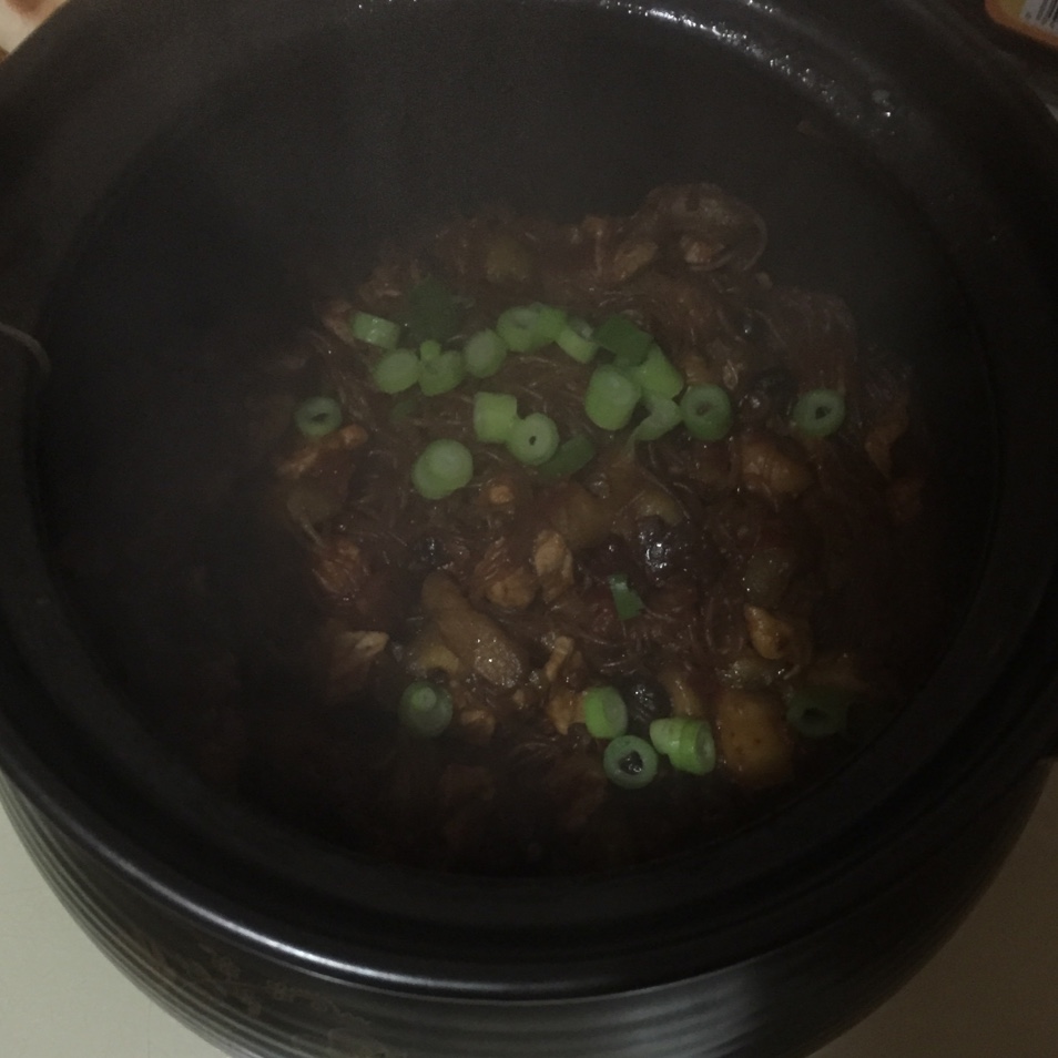 肉末茄子粉丝煲