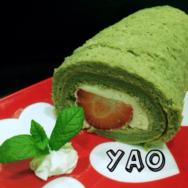 可可奶油波点蛋糕卷