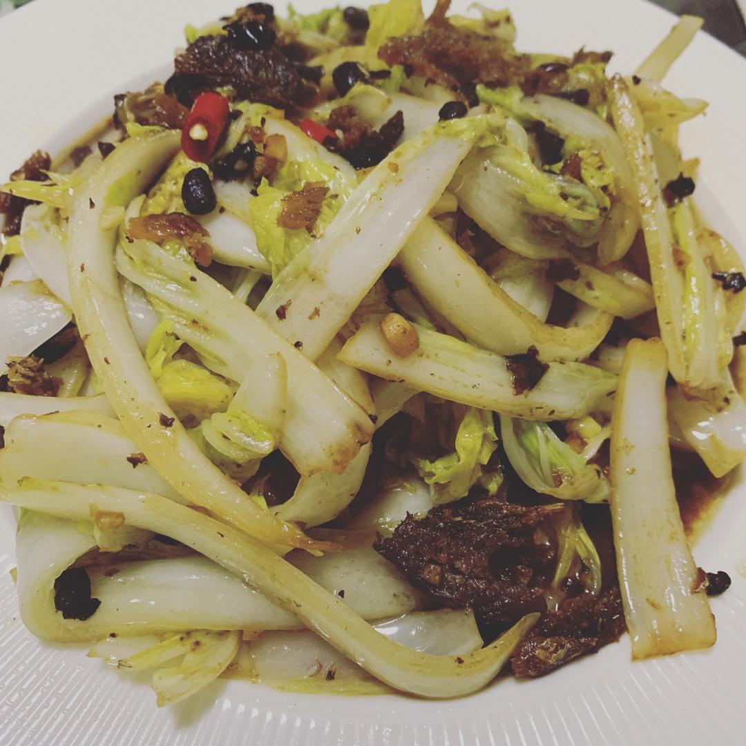 豆豉鲮鱼油麦菜
