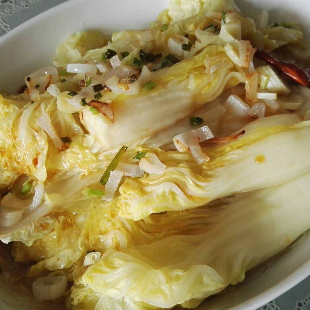 冲神饭做的蒜蓉粉丝白菜