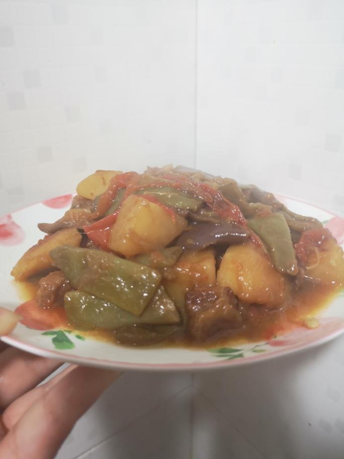 乱炖土豆炖豆角（➕番茄）
